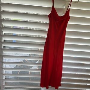 Never Worn Red Midi Dress